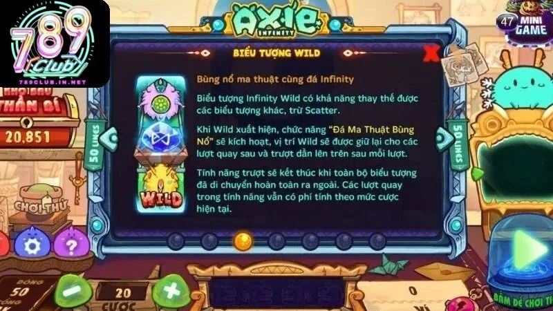 Luật chơi cơ bản trong slot game Axie infinity slot tại 789club