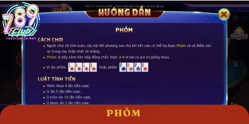 Luật chơi phỏm cơ bản