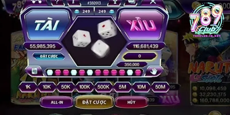 Luật chơi tài xỉu mini tại 789club